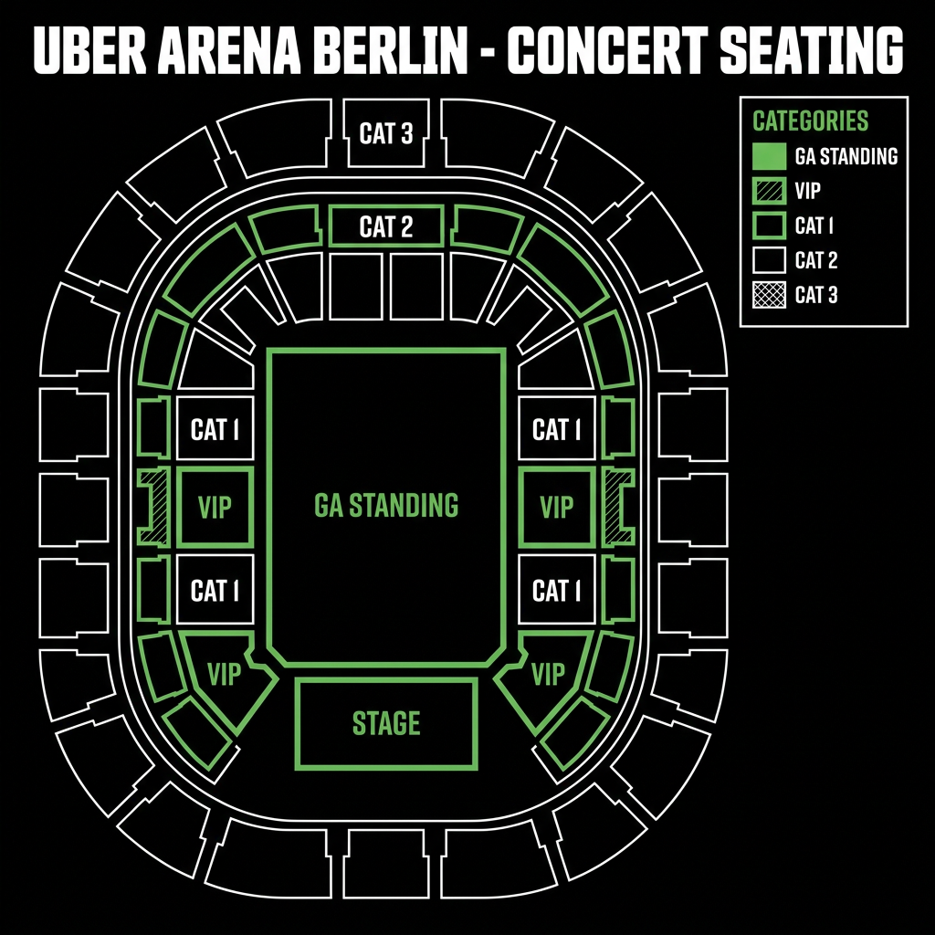 Seat map Uber Arena Berlin