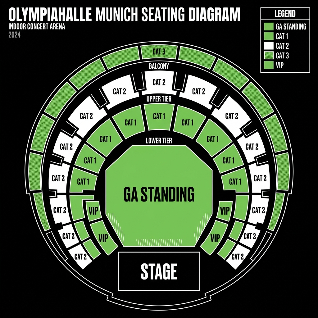 Seat map Olympiahalle Munich